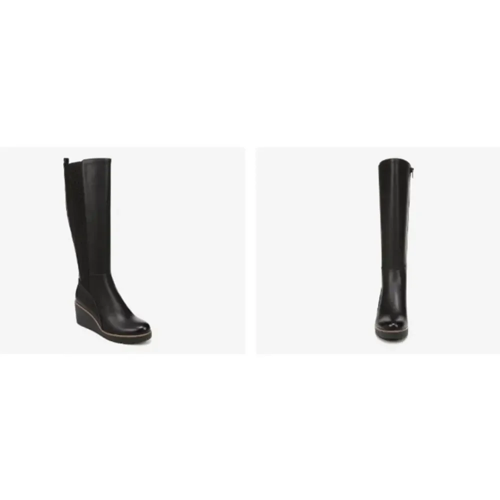 New NWOB SOUL Naturalizer Adrian Wedge‎ Boot Size 10 Black